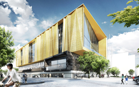 An artist's impression of the new central library and knowledge centre.