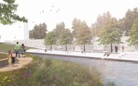 An artist's impression of the Canterbury Earthquake National Memorial.