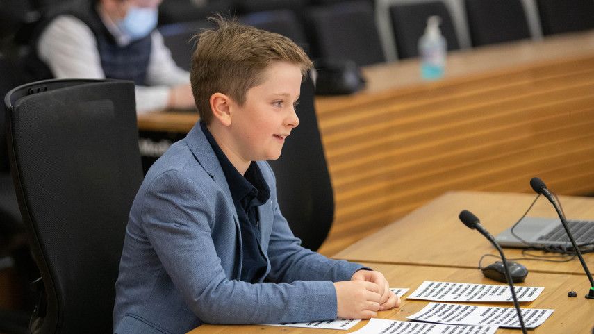 Keeping Council in line all in a day’s work for 10-year-old Gus