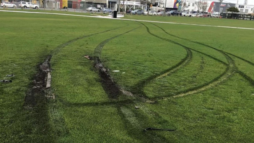 Vandals damage new Lancaster Park turf
