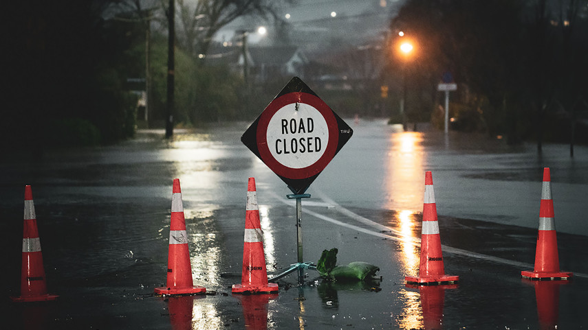 Heavy rain causing flooding in parts of Christchurch