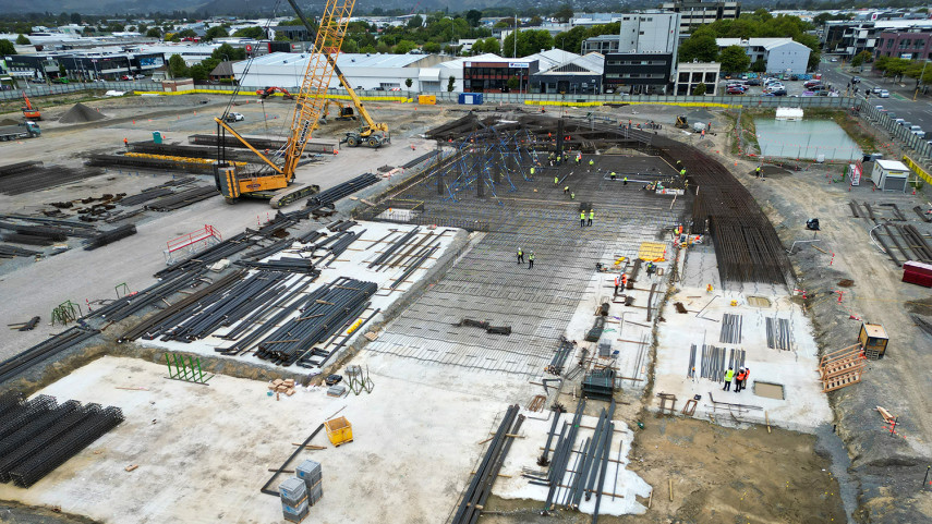 Major concrete pours for Te Kaha to begin later this month